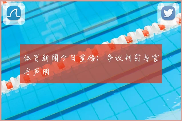 体育新闻今日重磅:争议判罚与官方声明