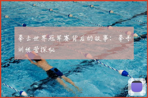 拳击世界冠军赛背后的故事:拳手训练营探秘