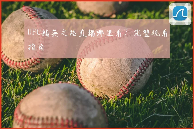 UFC精英之路直播哪里看?完整观看指南
